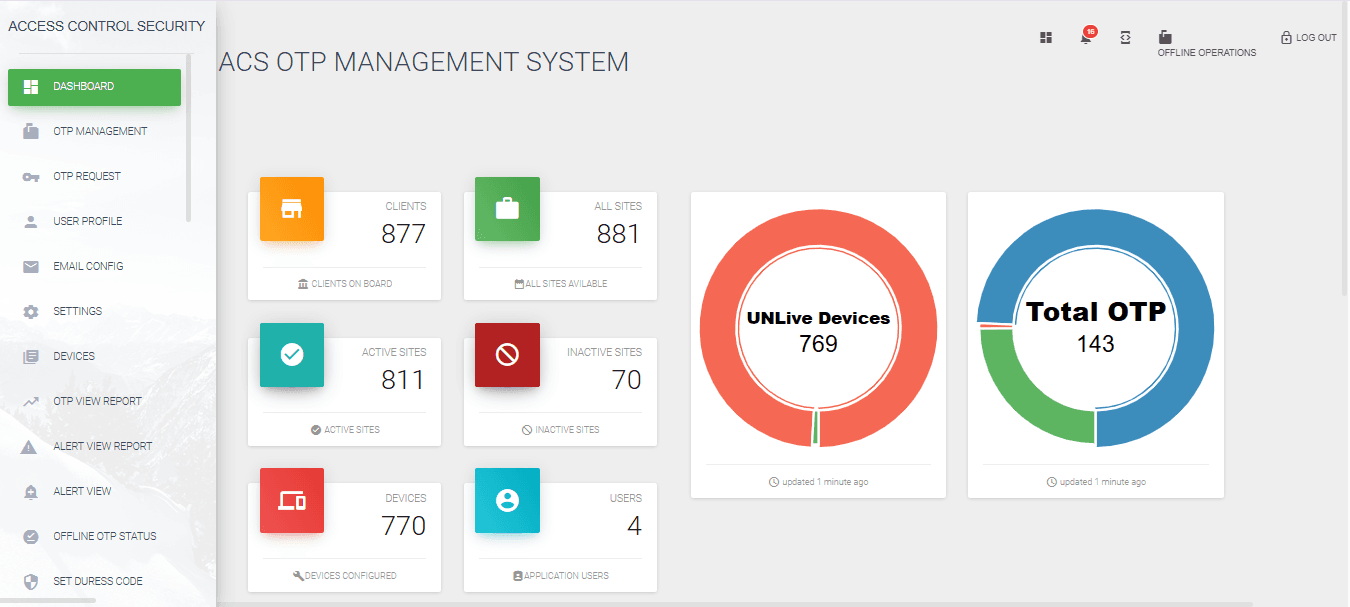 OTP Management Software